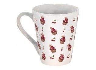 Keramický hrnek s dortíčky Cherry Cupcake - Ø 9*10 cm / 300 ml