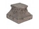 Šedý dekorační podstavec pod květiny - 18*18*14 cm Clayre & Eef