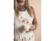 Porcelánový dezertní talíř s květy Little Rose Collection - Ø 20*2 cm Clayre & Eef
