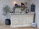 Krémový antik barový pult Vintage desk - 217*76*118 cm Chic Antique