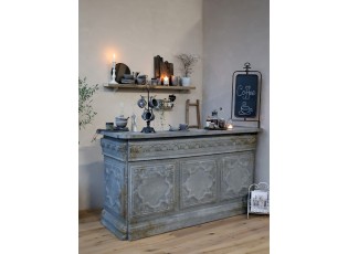 Mocca antik barový pult Vintage desk - 217*76*118 cm