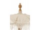 Přírodní drhaný slunečník s dřevěnou tyčí Macrame - ∅200*250 cm J-Line by Jolipa