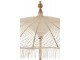 Přírodní drhaný slunečník s dřevěnou tyčí Macrame - ∅200*250 cm J-Line by Jolipa