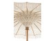 Přírodní drhaný slunečník s dřevěnou tyčí Macrame - ∅200*250 cm J-Line by Jolipa