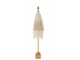Přírodní drhaný slunečník na stůl Macrame - ∅65*95 cm J-Line by Jolipa