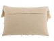 Béžový polštář s drhaným vzorem a střapci Macramé cosy - 74*16*36 cm J-Line by Jolipa