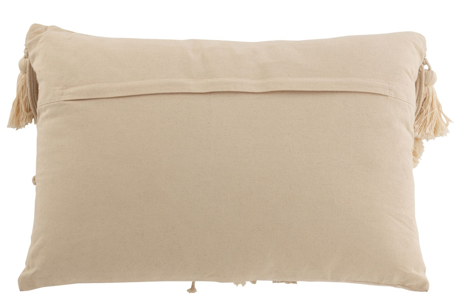 Béžový polštář s drhaným vzorem a střapci Macramé Cosy - 47*16*36 cm J-Line by Jolipa Béžový polštář s drhaným vzorem a střapci Macramé Cosy - 47*16*36 cm J-Line by Jolipa
