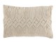 Přírodně bílý polštář s drhaným vzorem Macramé Linea - 74*16*36 cm J-Line by Jolipa