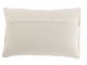 Přírodně bílý polštář s drhaným vzorem Macramé Linea - 74*16*36 cm J-Line by Jolipa