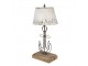 Krémová antik stolní lampa s kotvou a kovovým stínidlem - Ø 35*79 cm Clayre & Eef