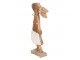 Dřevěná dekorace socha králíčka na podstavci - 18*6*40 cm Clayre & Eef