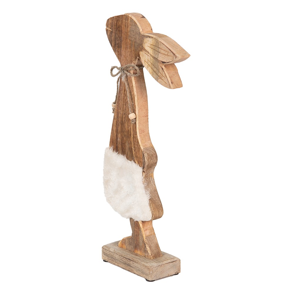 Dřevěná dekorace socha králíčka na podstavci - 18*6*40 cm Clayre & Eef Dřevěná dekorace socha králíčka na podstavci - 18*6*40 cm Clayre & Eef