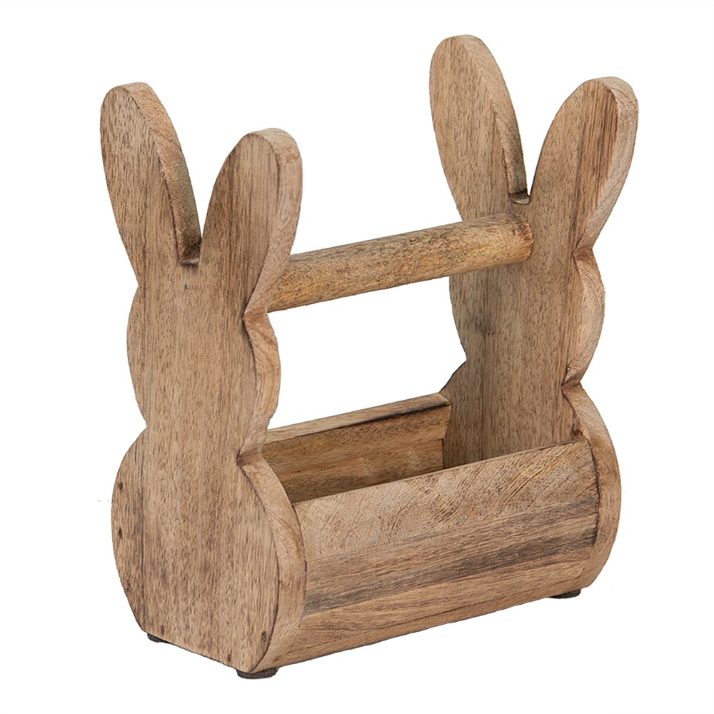 Dřevěná přepravka s králíčkem Rabbit wood - 16*12*25 cm
