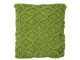 Pistáciově zelený polštář s výplní Macrame - Ø 45*10 cm J-Line by Jolipa