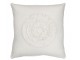 Krémový polštář s třásněmi Square Sun - 40*14*40cm J-Line by Jolipa