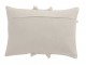 Krémový bavlněný polštář s třásněmi Fransen white off - 42*5*31cm J-Line by Jolipa