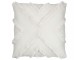 Krémový polštář s třásněmi Fransen white off - 40*14*40cm J-Line by Jolipa