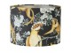 Černé sametové stínidlo na stolní nebo stojací lampu Jungle - Ø 40* 30cm/ E27 Light & Living
