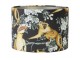 Černé sametové stínidlo na stolní nebo stojací lampu Jungle - Ø 40* 30cm/ E27 Light & Living