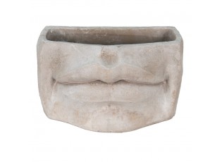 Usměvavý cementový květináč Mouth - 27*16*16 cm