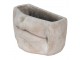 Usměvavý cementový květináč Mouth - 27*16*16 cm Clayre & Eef
