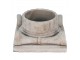 Cementový květináč ve tvaru hlavice antického sloupu Dórský - 21*21*11 cm Clayre & Eef