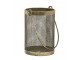 Bronzová antik kovová lucerna Tempan - Ø 10*14 cm Light & Living