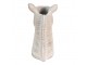 Šedý cementový květináč v designu hlavy zebry - 21*13*26 cm Clayre & Eef