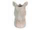 Cementový květináč v designu hlavy zebry - 16*10*15 cm Clayre & Eef
