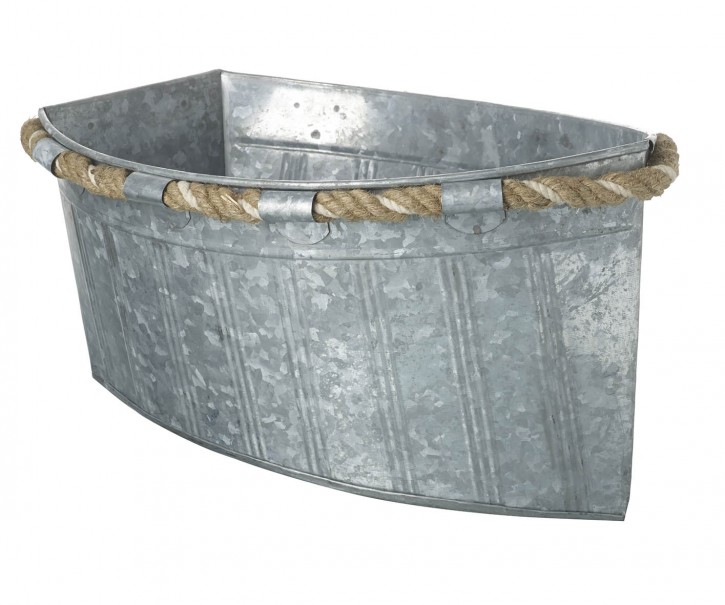 Plechový obal na květináč ve tvaru lodi Boat Planter - Ø 23*30*44cm Ostatn&iacute;