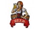 Nástěnná kovová cedule Ice cold Beer - 60*1*80 cm Clayre & Eef