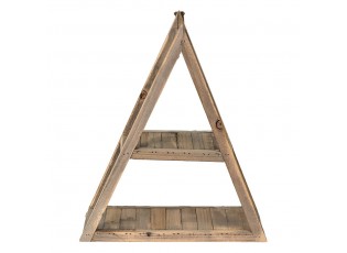Nástěnná antik dřevěná dekorační polička - 31*11*36 cm