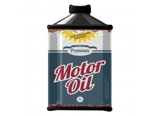 Kovová nástěnná cedule Motor Oil - 19*1*30 cm