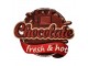 Hnědá kovová nástěnná cedule Chocolate - 45*1*36 cm Clayre & Eef