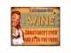 Žlutá kovová nástěnná cedule Cooking with Wine - 25*1*20 cm Clayre & Eef