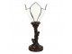 Stolní lampa Tiffany Flower White - Ø 18*32 cm E14/max 1*25W Clayre & Eef