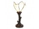 Stolní lampa Tiffany Flower White - Ø 18*32 cm E14/max 1*25W Clayre & Eef