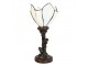 Stolní lampa Tiffany Flower White - Ø 18*32 cm E14/max 1*25W Clayre & Eef