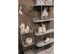 Šedý kovový retro stojan na květiny Storage rack - 91*36*168 cm Clayre & Eef