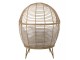 Béžové ratanové zahradní křeslo Lounge Beige Oval - 115*110*148 cm J-Line by Jolipa