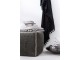 Sametový šedý polštář Moroccan II s třásněmi - 45*45 cm J-Line by Jolipa
