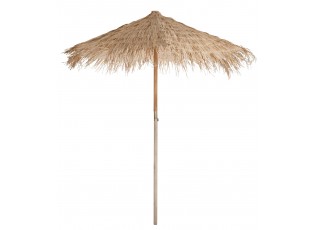 Přírodní slaměný dekorační slunečník Straw L - ∅ 290*240 cm
