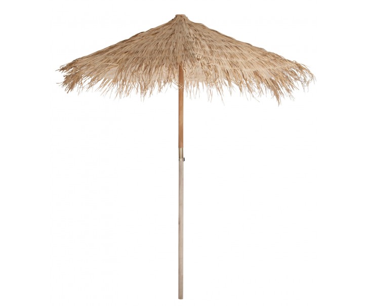 Přírodní slaměný dekorační slunečník Straw L - ∅ 290*240 cm J-Line by Jolipa