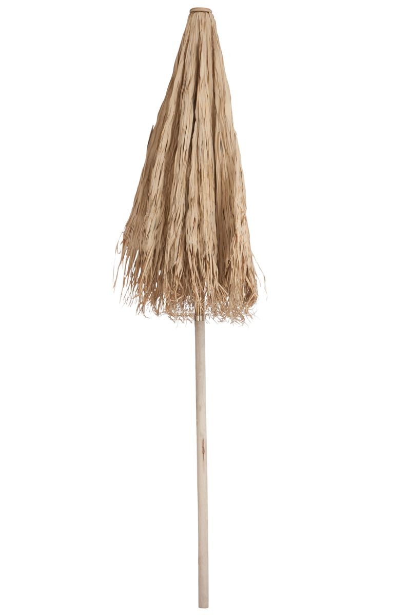 Přírodní slaměný dekorační slunečník Straw L - ∅ 290*240 cm J-Line by Jolipa Přírodní slaměný dekorační slunečník Straw L - ∅ 290*240 cm J-Line by Jolipa