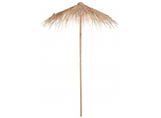 Přírodní slaměný dekorační slunečník Straw S - ∅ 150*270 cm