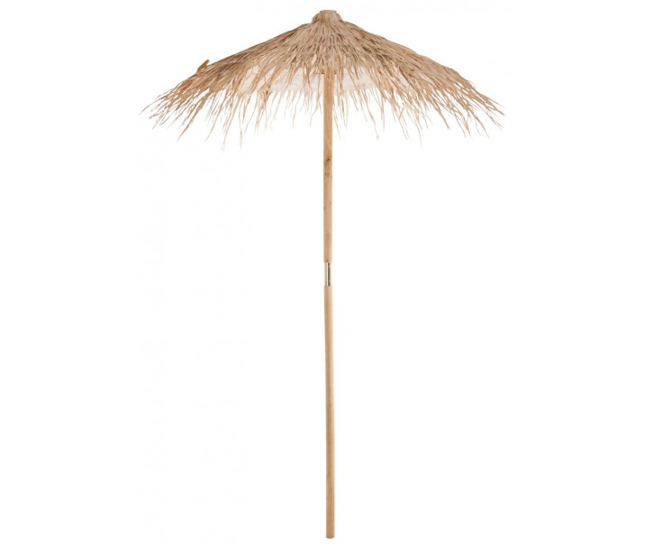 Přírodní slaměný dekorační slunečník Straw S - ∅ 150*270 cm J-Line by Jolipa