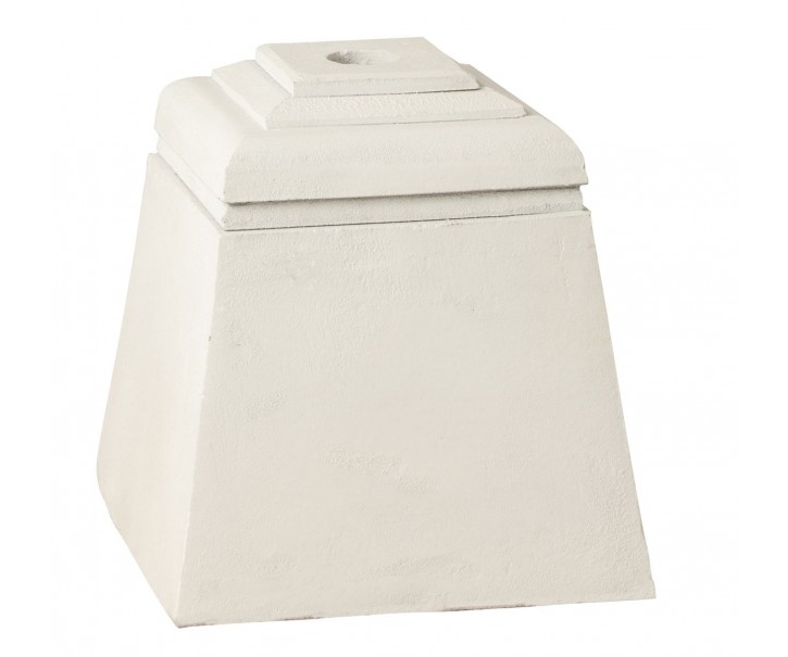 Bílý betonový stojan na slunečník Parra - 28*28*30 cm J-Line by Jolipa