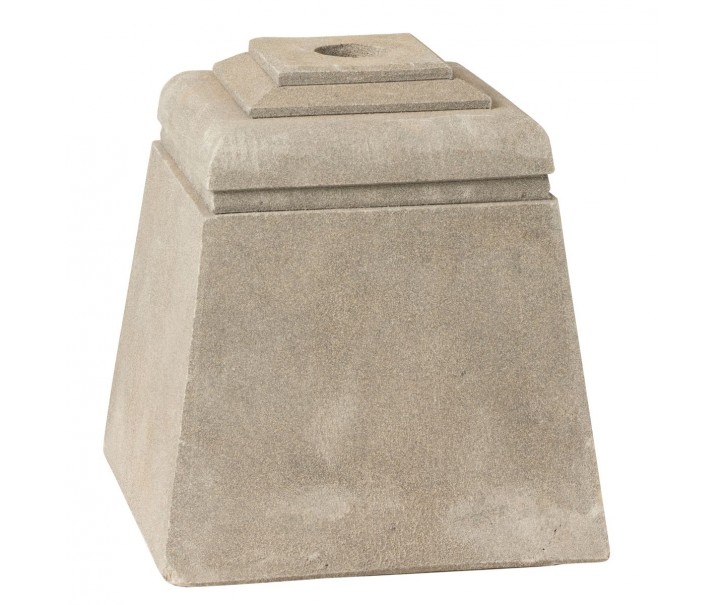 Šedý betonový stojan na slunečník Parra - 28*28*30 cm J-Line by Jolipa