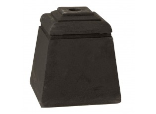 Černý betonový stojan na slunečník Parra - 28*28*30 cm