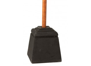 Černý betonový stojan na slunečník Parra - 28*28*30 cm